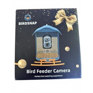 Birdsnap Bird Feeder Camera with Solar Panel 2K Video Blue